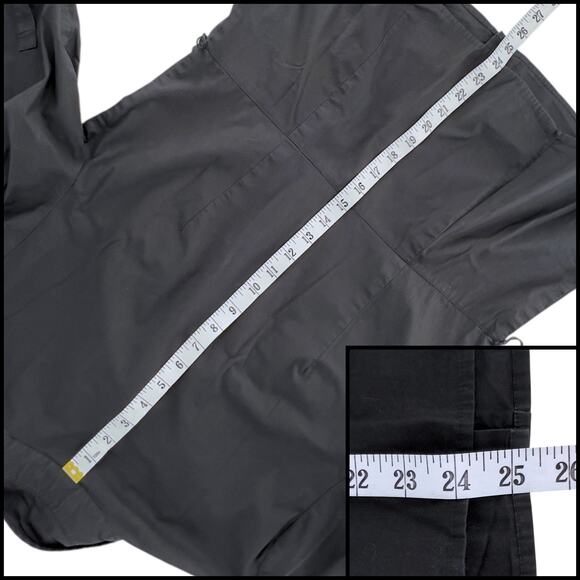 Michael by Michael Kors Long Sleeve Belted Utility Button Down Shirt Large Black - Picture 13 of 14